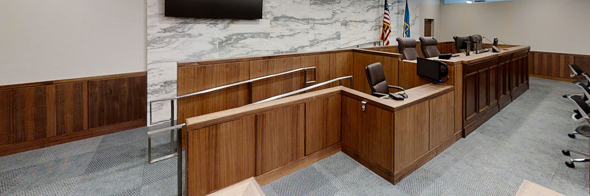 Safe and Accessible Courtroom at the William Justice Center