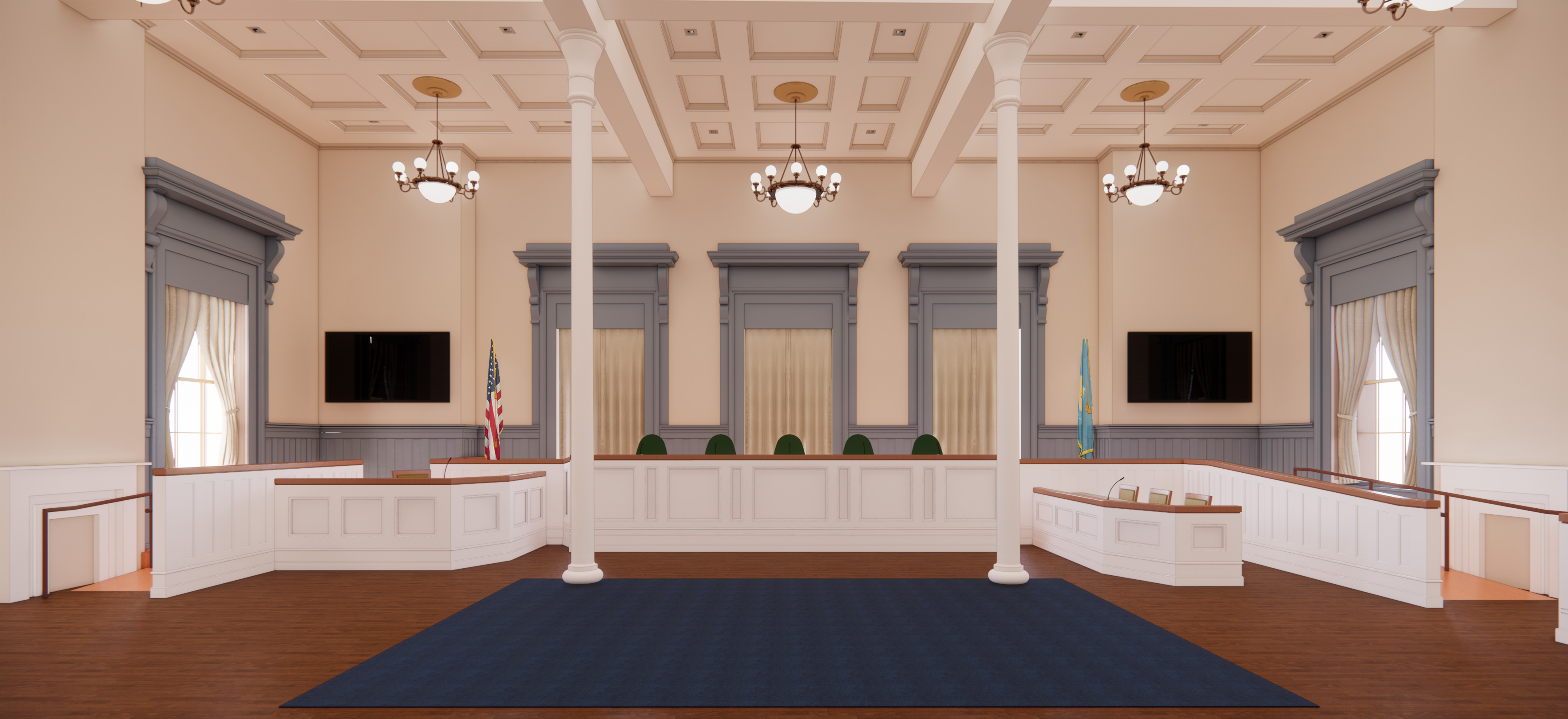 Customs House - Interior Courtroom